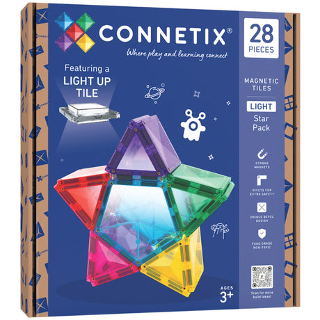 Connetix Multicolour Light Star Pack 28 Pcs