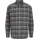 Jack & Jones Junior Forest Night Jprblustanley Flannel L/S Shirt Bf Jnr