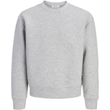 Jack & Jones Junior Light Grey Melange New Jcolegacy Sweat Scuba Crew Neck Jnr