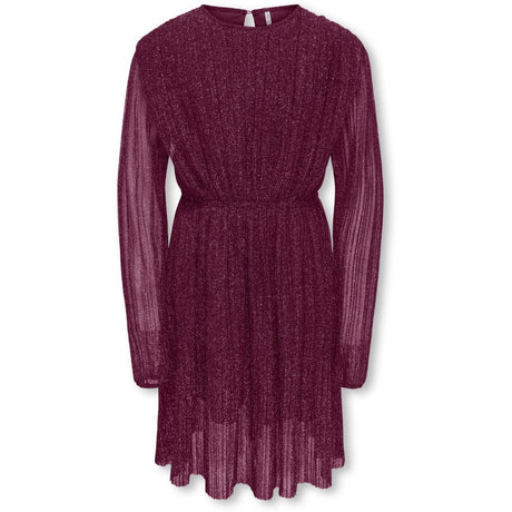 kids ONLY Rumba Red Silver Lurex Kogglam Ls Dress Jrs