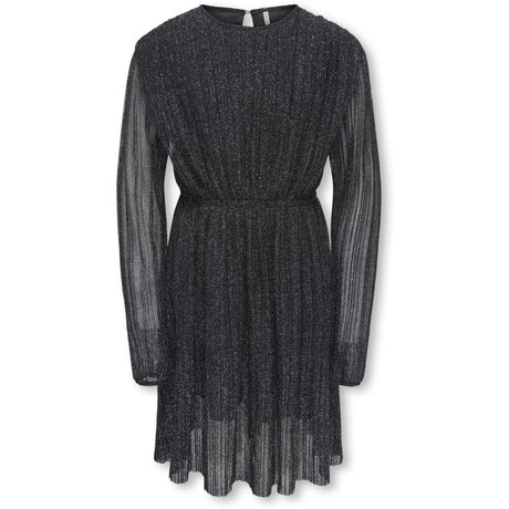 kids ONLY Black Silver Lurex Kogglam Ls Dress Jrs