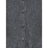 kids ONLY Dark Grey Melange Kogpiruet Ls Peplum Cardigan Knt