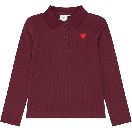 The New Burgundy Tn Tnvarena L_S Rib Polo