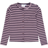 The New Sweet Grape Striped Tn Tnmoore L_S Rib Cardigan