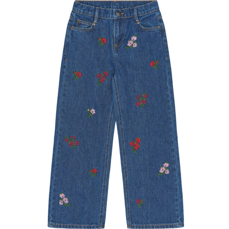 The New Medium Blue Denim Emb Tnvincetta Wide Fit Jeans