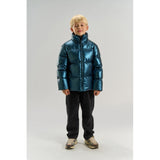 The New Metallic Blue Tnuffe Puffer Jacket