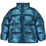 The New Metallic Blue Tnuffe Puffer Jacket