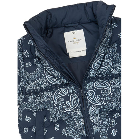 THE NEW Siblings Navy Blazer AOP Tnstulrik Puffer Jacket