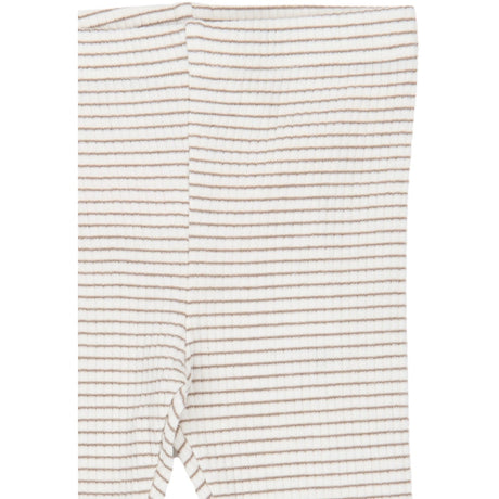 THE NEW Siblings Taupe Gray Striped Tn Tnsbvitus Rib Leggings
