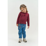 THE NEW Siblings Light Blue Denim Emb Tnstvalora Mom Fit Jeans