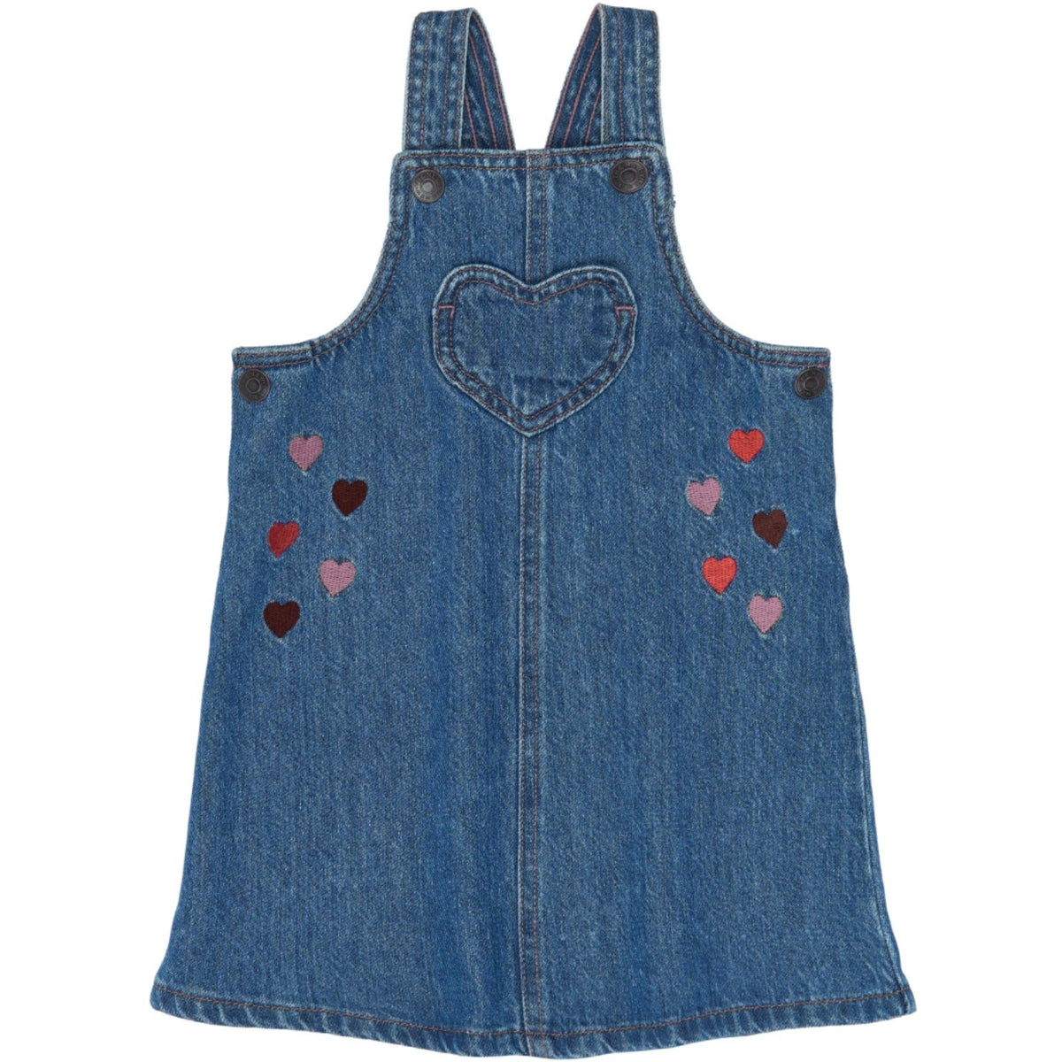 THE NEW Siblings Light Blue Denim Emb Tnstvalora S_L Denim Dress