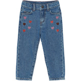 THE NEW Siblings Light Blue Denim Emb Tnstvalora Mom Fit Jeans