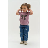THE NEW Siblings Medium Blue Denim AOP Tnstvinaya Regular Fit Jeans