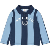 THE NEW Siblings Navy Blazer Striped Tnstviro L_S Polo