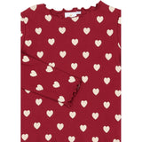 The New Rio Red AOP Tn Tnholiday Red Heart Rib Night Set