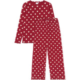 The New Rio Red AOP Tn Tnholiday Red Heart Adult Rib Night Set