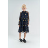 The New Navy Blazer AOP Tnyudelle Mesh L_S Dress