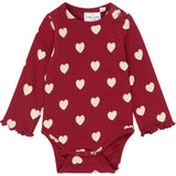 THE NEW Siblings Rio Red AOP Tn Tnsbholiday Red Heart L_S Rib Body