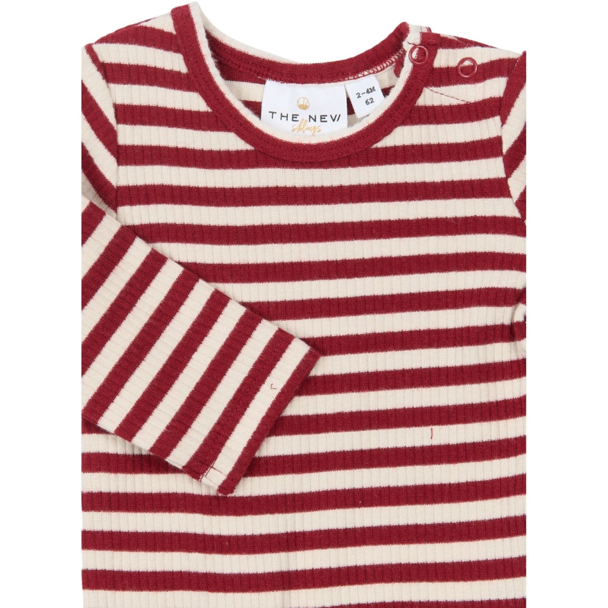 THE NEW Siblings Rio Red Striped Tn Tnsbfro L_S Rib Body