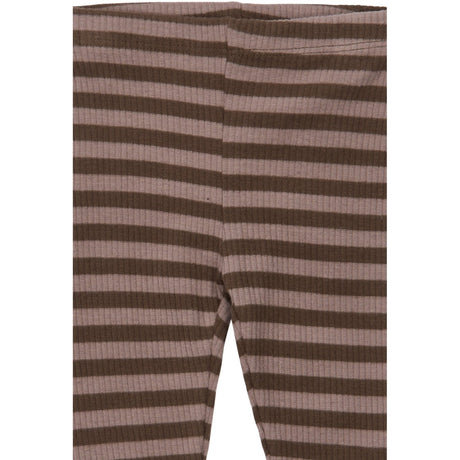THE NEW Siblings Chestnut Striped Tnsbfro Rib Leggings