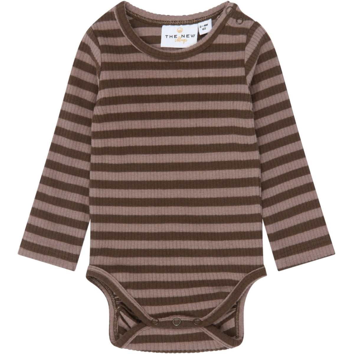 THE NEW Siblings Chestnut Striped Tnsbfro L_S Rib Body