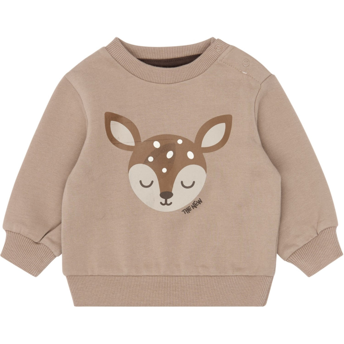 THE NEW Siblings Taupe Gray Tn Tnsbylk Sweatshirt