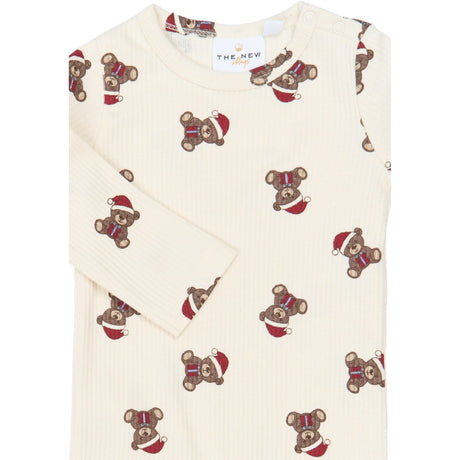 THE NEW Siblings Gardenia AOP Tnsbholiday Teddy L_S Rib Jumpsuit