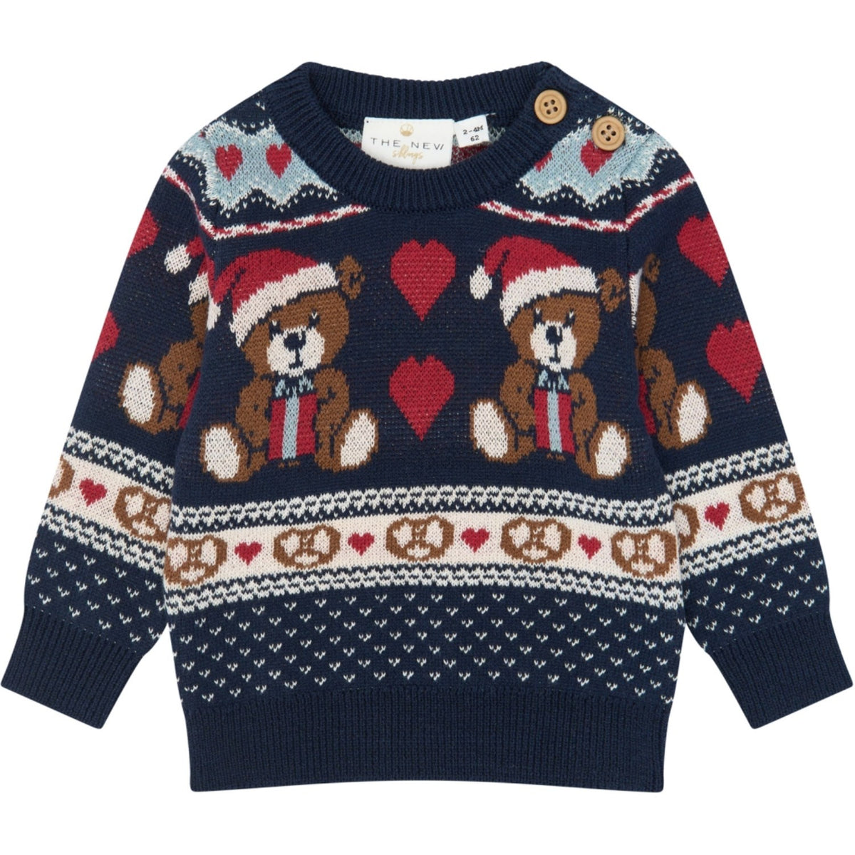THE NEW Siblings Multi Colour Tnsbholiday Jacquard Pullover