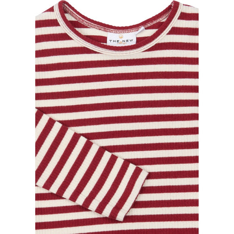 THE NEW Siblings Rio Red Striped Tn Tnstfro L_S Rib Tee