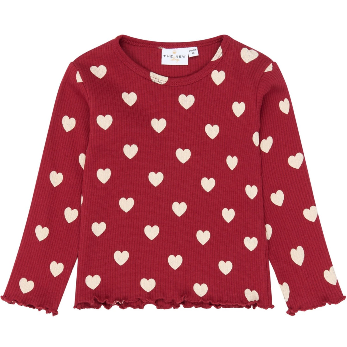 THE NEW Siblings Rio Red AOP Tn Tnstholiday Red Heart Rib Night Set