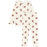 THE NEW Siblings Gardenia AOP Tnstholiday Teddy Rib Night Set