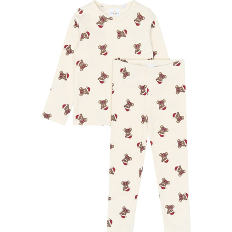 THE NEW Siblings Gardenia AOP Tnstholiday Teddy Rib Night Set