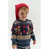 THE NEW Siblings Multi Colour Tnstholiday Jacquard Pullover