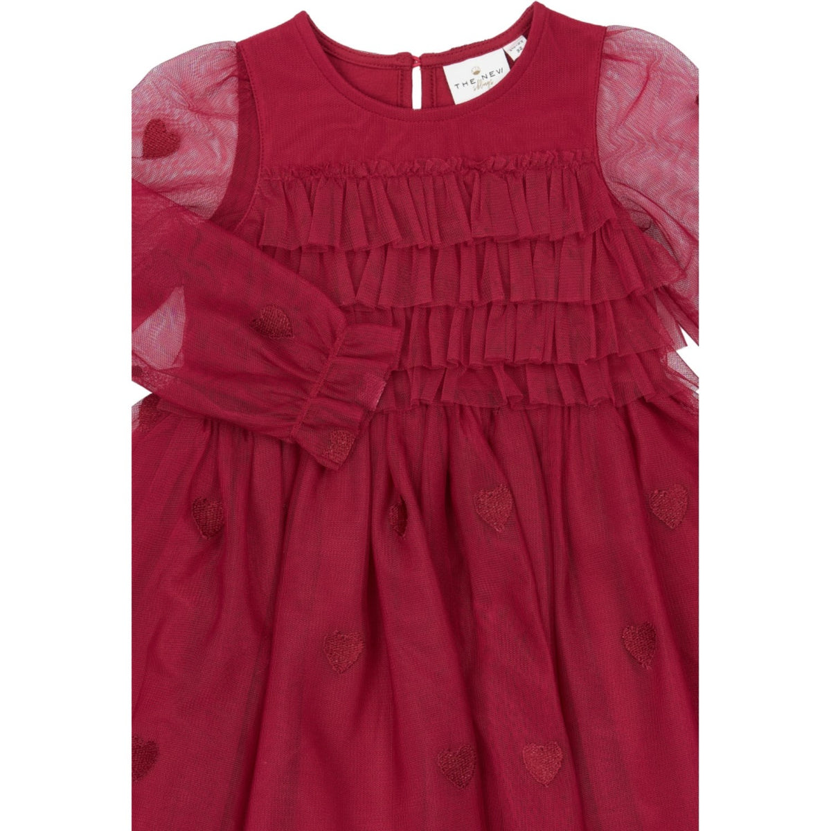 THE NEW Siblings Rio Red Tn Tnstyna L_S Mesh Dress