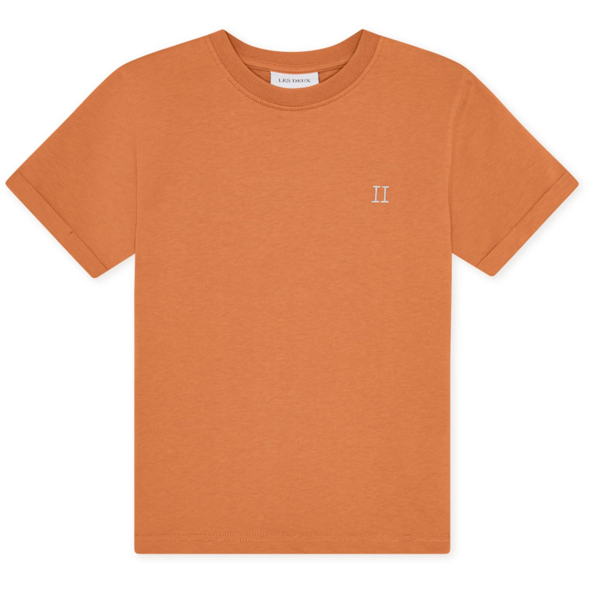 Les Deux Kids Raw Sienna Orange Core Contrast T-Shirt KIDS