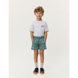 Les Deux Kids Tea Green Shiny Crisp Track Shorts KIDS