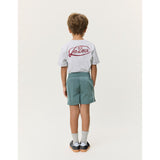 Les Deux Kids Tea Green Shiny Crisp Track Shorts KIDS