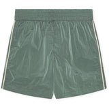 Les Deux Kids Tea Green Shiny Crisp Track Shorts KIDS