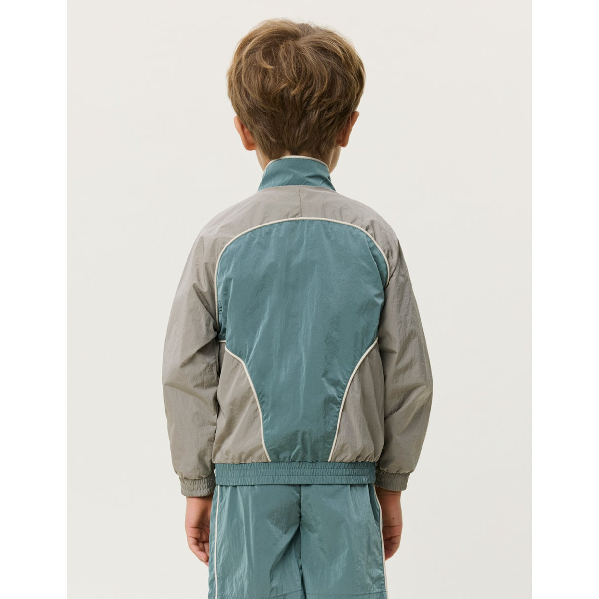 Les Deux Kids Tea Green Shiny Crisp Track Jacket KIDS