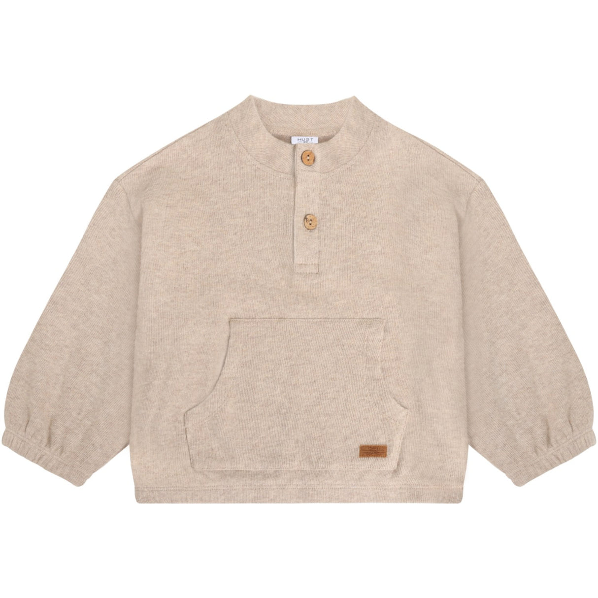 Hust & Claire Beige Melange Sigurt Fine Knit