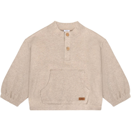 Hust & Claire Beige Melange Sigurt Fine Knit