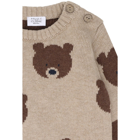 Hust & Claire Beige Melange Pilou Bear
