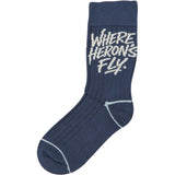 minipop® Navy Blazer Morse Bamboo Sock