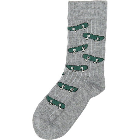 minipop® Light Grey Melange Mats Bamboo Sock