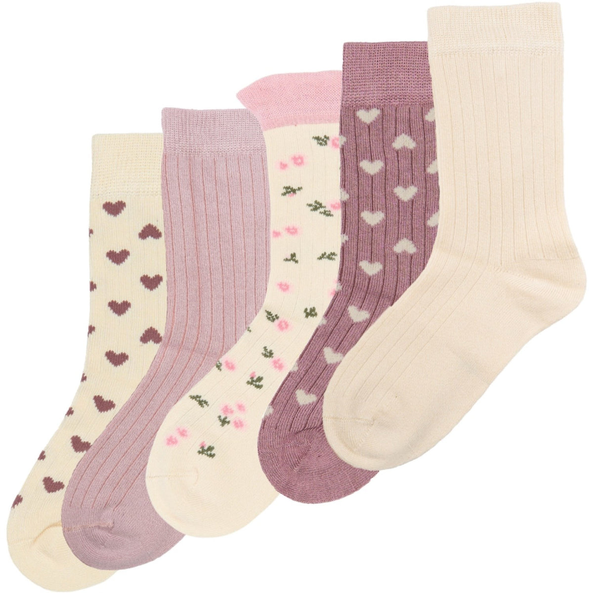 minipop® Pale Pink Mabelle Bamboo Socks 5-Pack