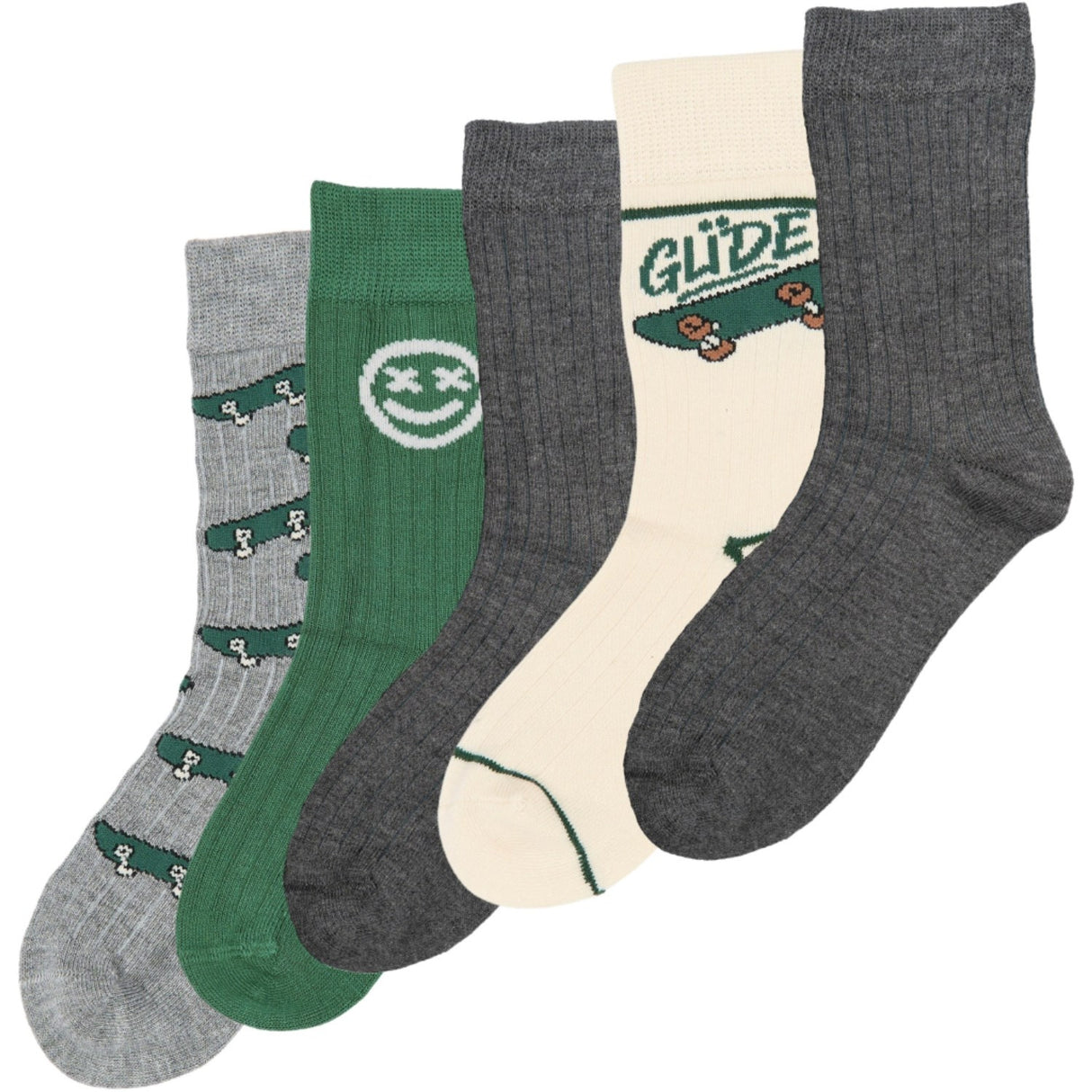 minipop® Grey Melange Morgan Bamboo Socks 5-Pack