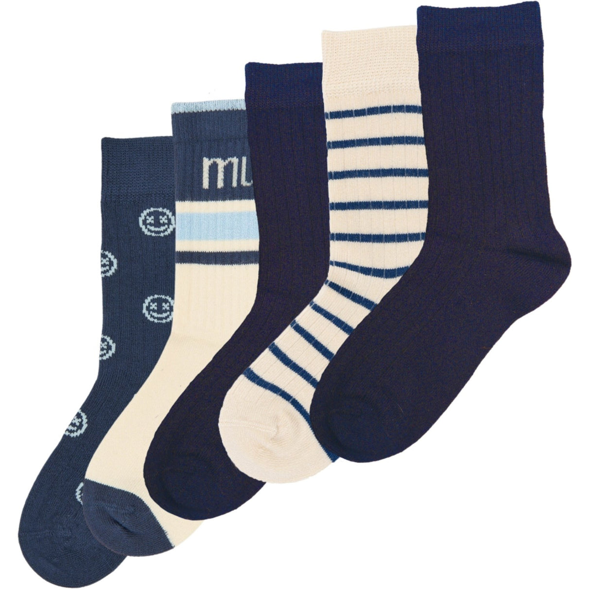 minipop® Navy Mac Bamboo Socks 5-Pack