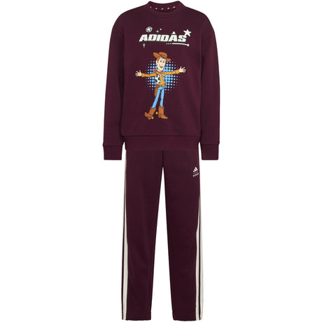 adidas Originals Maroon Off White Lk Dy Ts T Jog Sweat Set