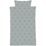 Flöss Light Blue Apple Gingham Ellis Duvet + Pillow Junior