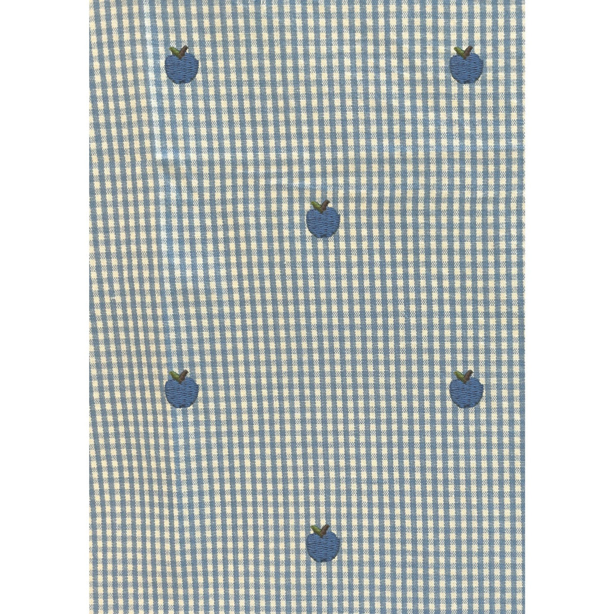Flöss Light Blue Apple Gingham Ellis Duvet + Pillow Junior